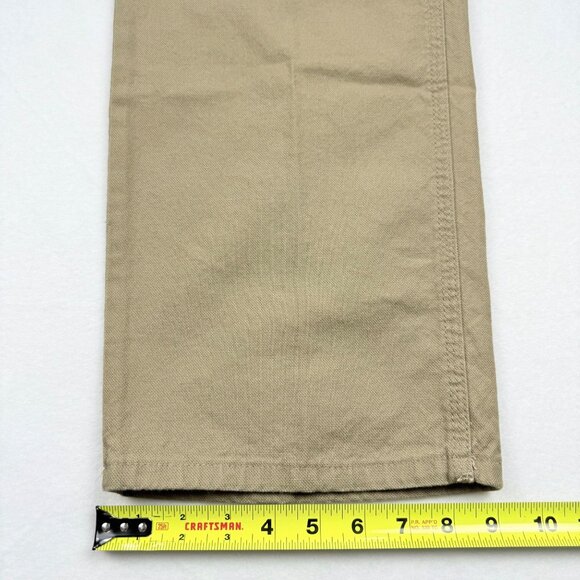 Wrangler Men's Heritage Low Stretch Relaxed Tan Carpenter Pants Size 38x32 NWT - Picture 10 of 11